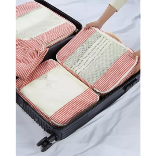 Eco-Friendly Foldable Travel Packing Cubes – 6 Piece Set - Image 5
