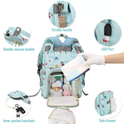 Versatile Baby Diaper Bag Backpack - Image 5