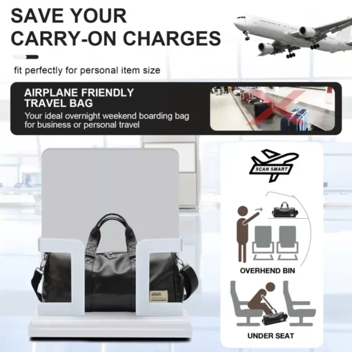 Men’s Waterproof Travel Bag with Shoe Compartment - Image 7