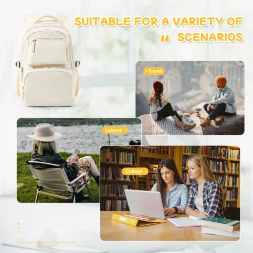 Lightweight Anti-Theft 15.6-inch Laptop Backpack for Women - Image 5
