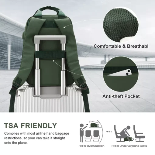 Waterproof Multi-Function Travel Backpack with USB Charging Port - Image 6