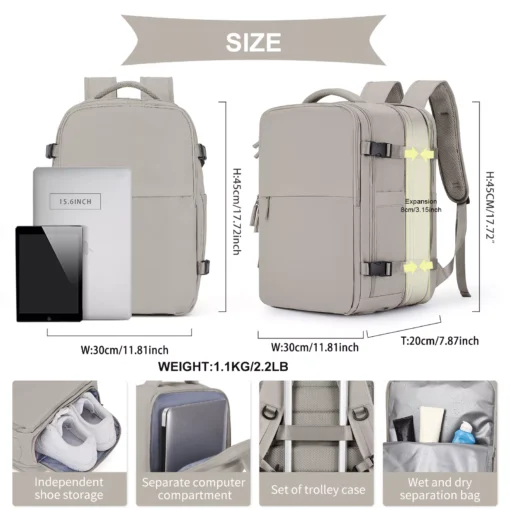 Flight Approved Travel Backpack - Image 3