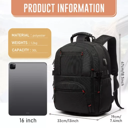 Business Travel Laptop Backpack - Image 6