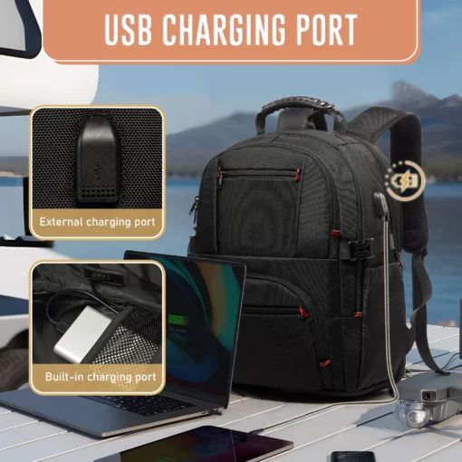Business Travel Laptop Backpack - Image 5