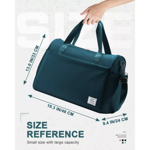 Men’s Travel Duffle Bag with Shoe Compartment – Waterproof Carry-On Gym Tote - Image 6