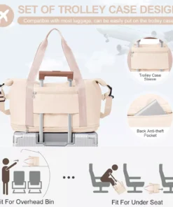 Large Expandable Travel Duffel Bag