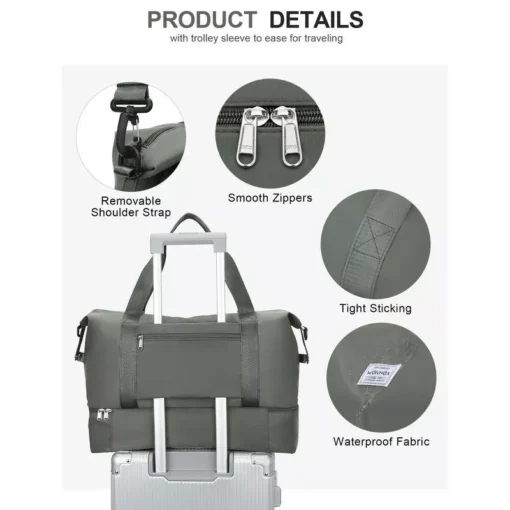 Large Expandable Travel Duffel Bag - Image 5