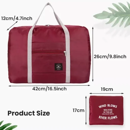 Foldable Travel Duffel Bag – Lightweight, Large Capacity Carry-On for Women and Girls - Image 6