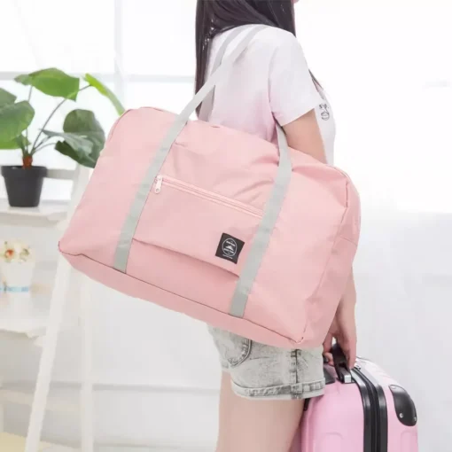 Foldable Travel Duffel Bag – Lightweight, Large Capacity Carry-On for Women and Girls - Image 4