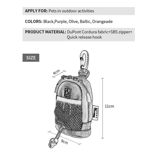 Multi-functional Poop Bag Holder and Pet Treat Pouch - Image 6