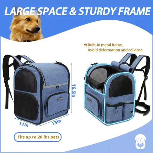 Sturdy Pet Backpack Carrier - Image 4