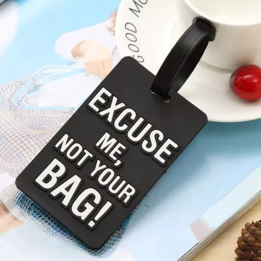 Cute “Not Your Bag” Silicone Luggage Tags - Image 3