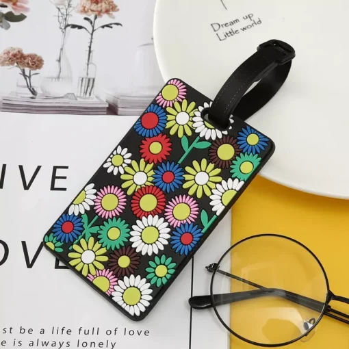 Geometric Soft Silicone Luggage Tags - Image 6