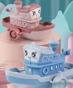 Wind Up Cartoon Ship Bath Toy for Kids