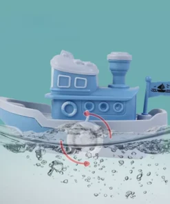 Wind Up Cartoon Ship Bath Toy for Kids