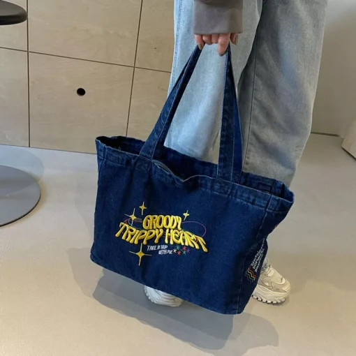Denim Shoulder Bag - Image 3