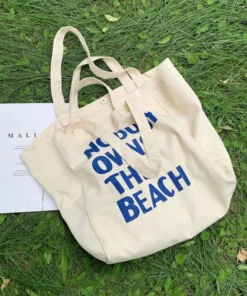 Eco-Friendly Large Canvas Shoulder Bag