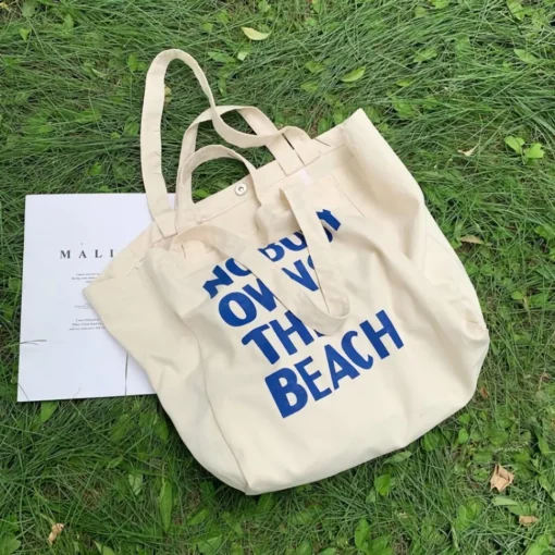 Eco-Friendly Large Canvas Shoulder Bag - Image 2