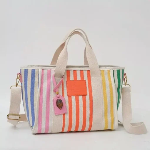 Luxury Colorful Canvas Tote Bag