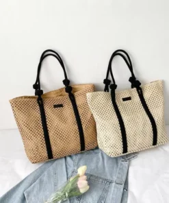 Casual Large Capacity Straw Beach Tote