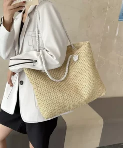 Straw Weave Summer Beach Tote
