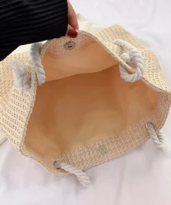 Straw Weave Summer Beach Tote