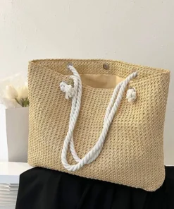 Straw Weave Summer Beach Tote