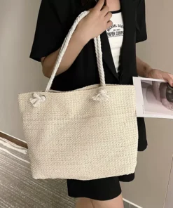 Straw Weave Summer Beach Tote
