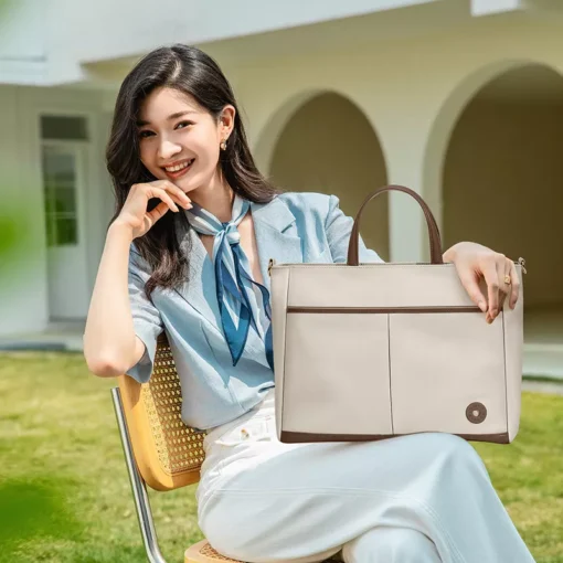Stylish Women’s Lightweight Nylon Shoulder Tote - Image 2