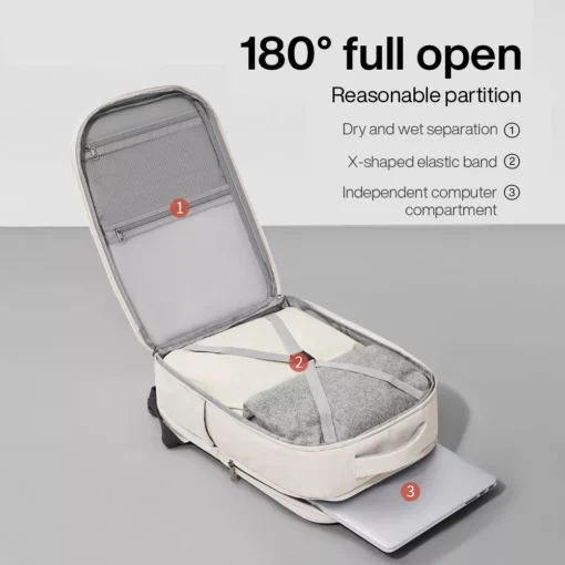 Stylish Waterproof Outdoor Travel Backpack for Women and Men - Image 4