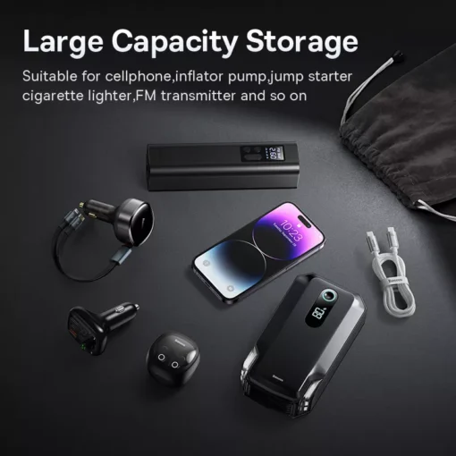 Portable Car Storage Bag for Phone, Cables, and Accessories - Image 3