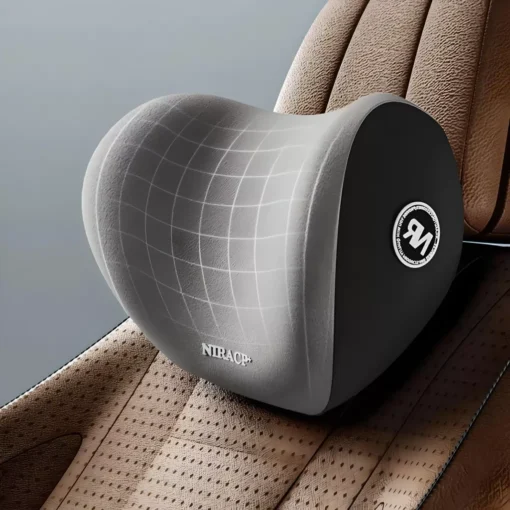 Universal Memory Foam Car Headrest and Lumbar Support Pillow - Image 2