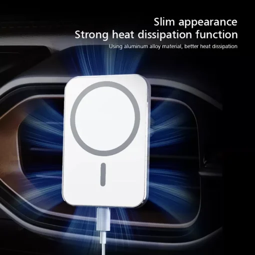 15W Magnetic Wireless Car Charger Mount - Image 4