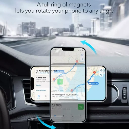 15W Magnetic Wireless Car Charger Mount - Image 6
