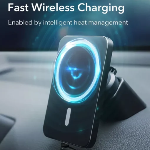 15W Magnetic Wireless Car Charger Mount - Image 5