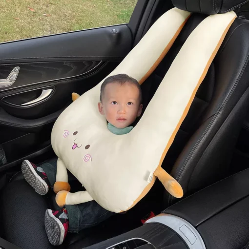 Cute Animal Pattern U-Shape Kids Travel Pillow - Image 7