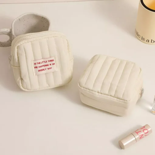 Korean Square Small Makeup Bag - Image 5