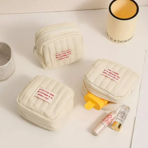 Korean Square Small Makeup Bag - Image 3