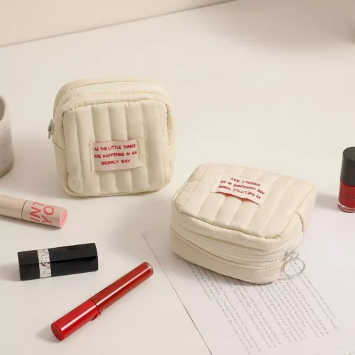 Korean Square Small Makeup Bag - Image 4