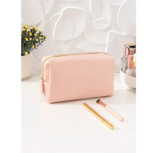Travel-Ready Waterproof PU Leather Cosmetic Bag - Image 3