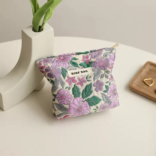 Vintage Floral Cosmetic Bag - Image 6