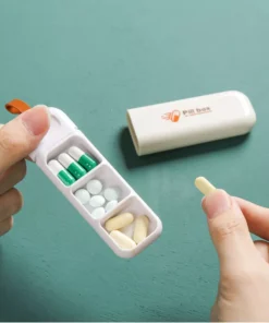 7-Day Portable Nordic Style Pill Box – 3 Grid Medicine Organizer
