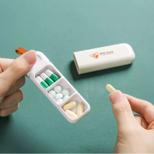 7-Day Portable Nordic Style Pill Box – 3 Grid Medicine Organizer