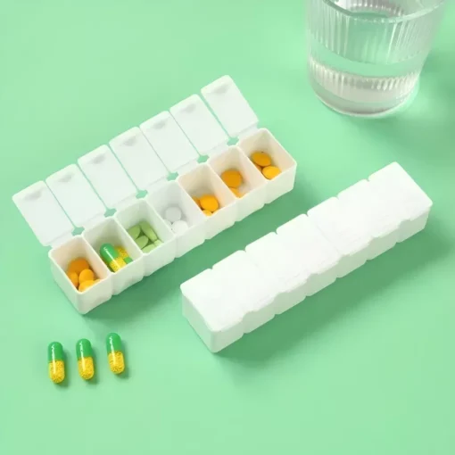 7-Day Weekly Pill Organizer with 5 Colors - Image 6