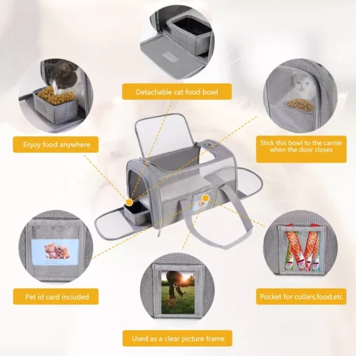 Durable Dog Cat Carrier - Image 4