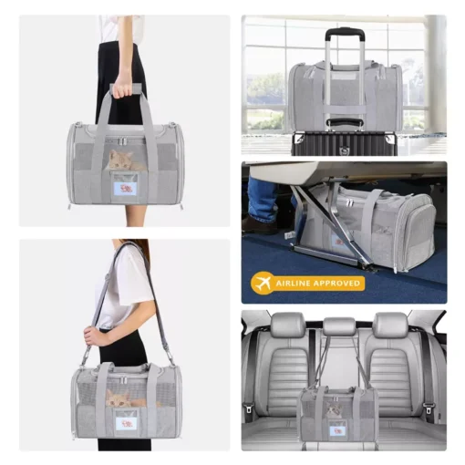 Durable Dog Cat Carrier - Image 6