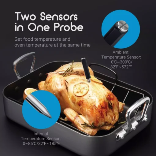Smart Wireless Oven Thermometer with Bluetooth Control - Image 3
