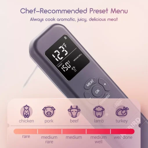 Handy Meat Thermometer with IR Detector - Image 4