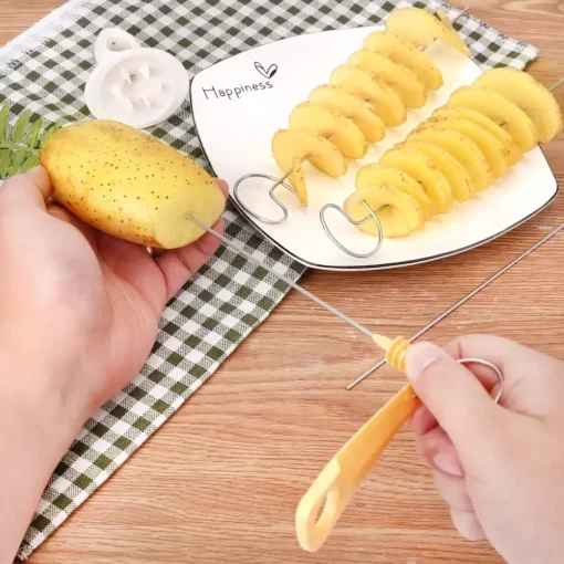 Portable Potato Spiral BBQ Skewers - Image 4