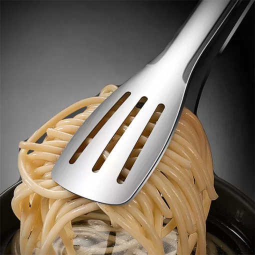 Non-Slip Stainless Steel Food Tongs for Cooking and Serving - Image 6
